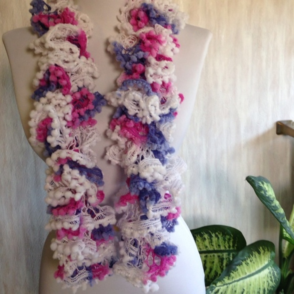 Pretty crocheted scarf